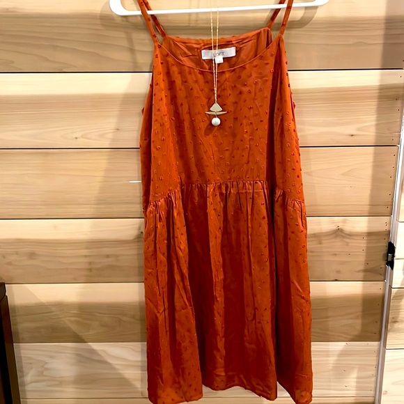 LOFT Orange Dress - Picture 1 of 3